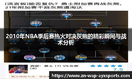 2010年NBA季后赛热火对决灰熊的精彩瞬间与战术分析